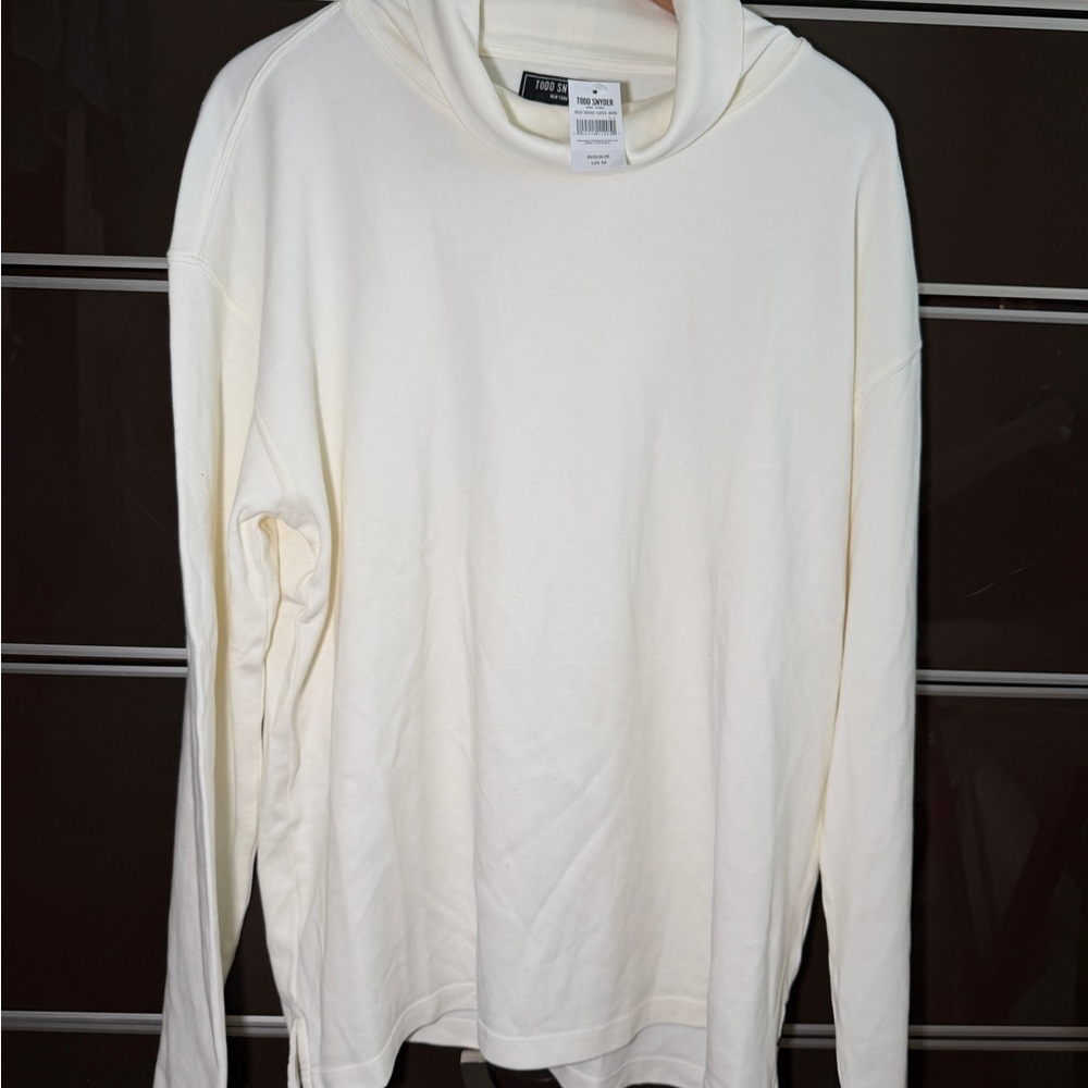 NWT Todd Snyder Men’s Ivory Turtleneck Neck Sweater